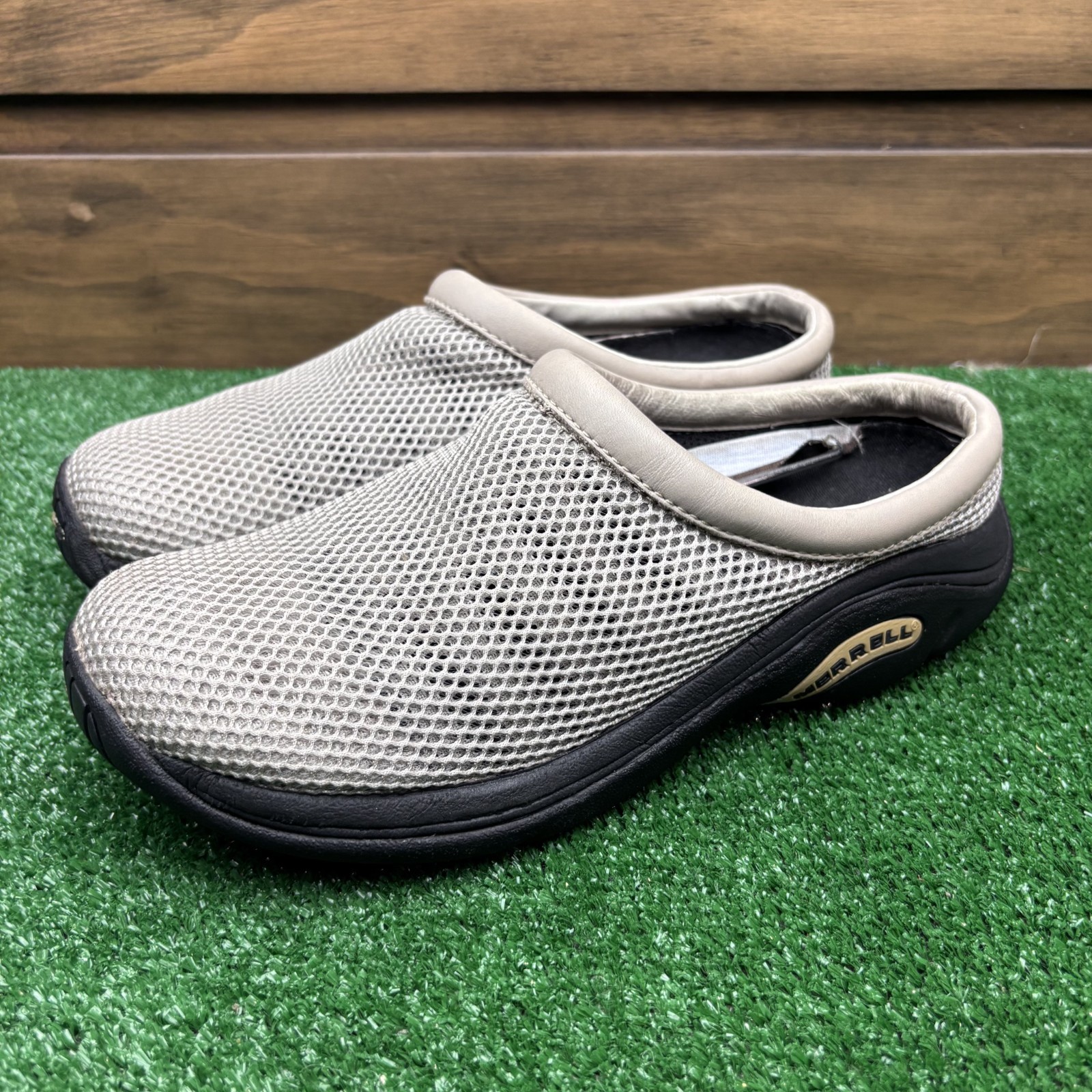 Merrell Primo Breeze Moc Silvermist Mesh zoccoli slip on scarpe da donna 10