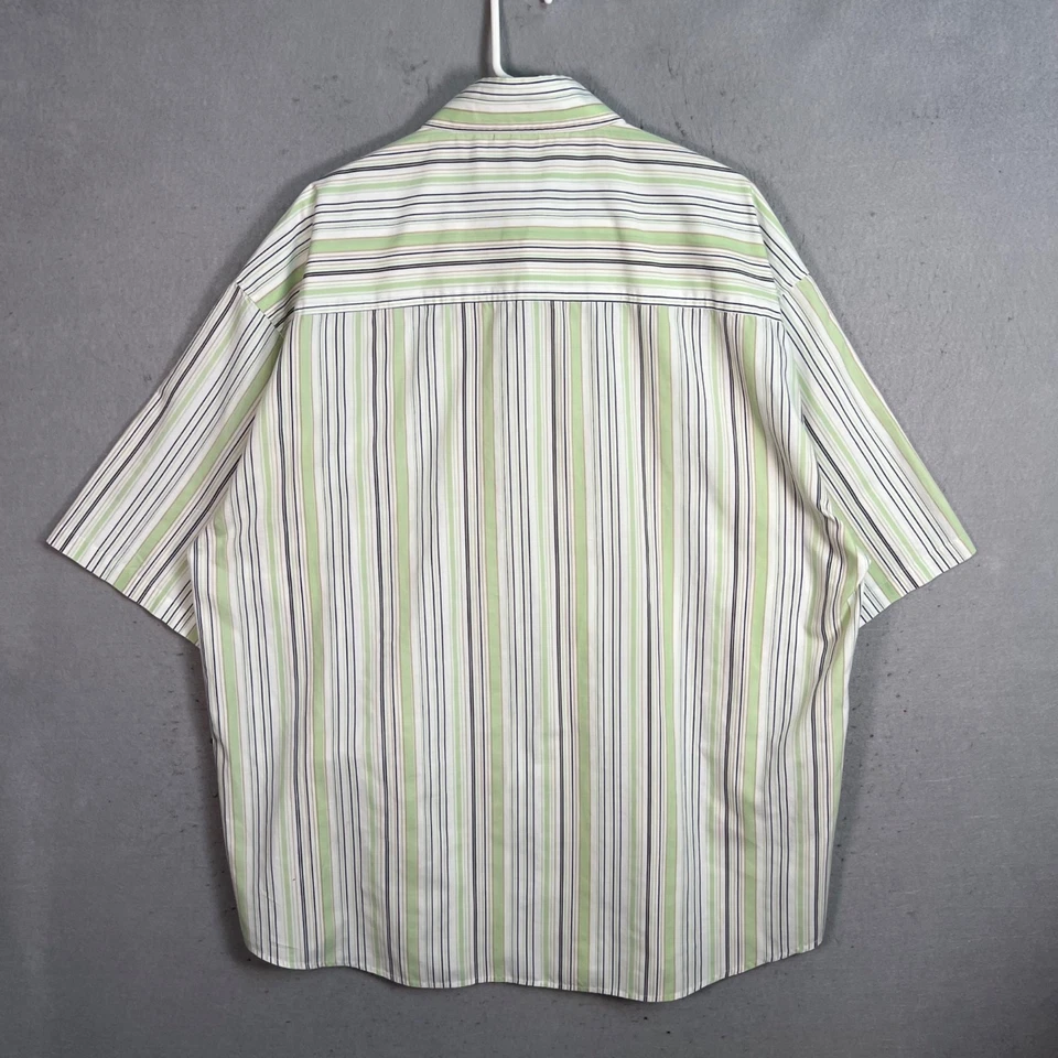Camisa con botones de manga corta a rayas talla 9 de Lacoste para hombre Foto 2 de 4