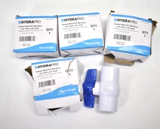 Lot of 4 Hydra Pro Solvent Weld PVC Ball Valves 3/4" SLIP x 3/4" SLIP H51066
