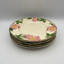 Vintage Franciscan Desert Rose Salad Plates 8” Set of 4 Made In USA TV Interpace