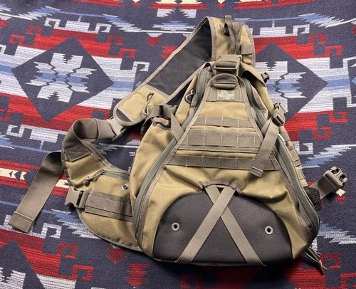 Maxpedition Monsoon Gearslinger Coyote Tactical Hard Use Gear Sling Backpack Bag