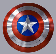 Captain America  s Shield Metal 22" MCU Captain America Shield Movie Prop Legends