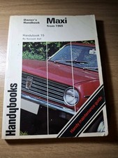 Handybooks Owners Handbook No. 15. Austin Maxi from 1969. By Kenneth Ball