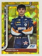 2025 Topps Chrome Sapphire Formula 1 F1 Sebastian Montoya Yellow /75 #30