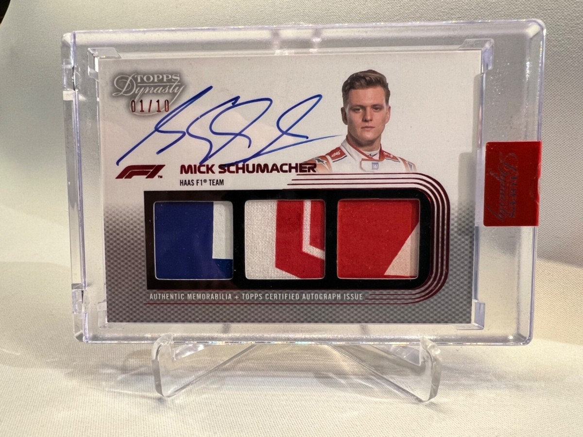 2022 Topps Dynasty Formula 1, Mick Schumacher F1 Autograph Triple 