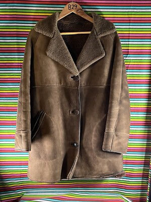 Vintage Women's Allander Sheepskin Jacket House of Fraser Brown