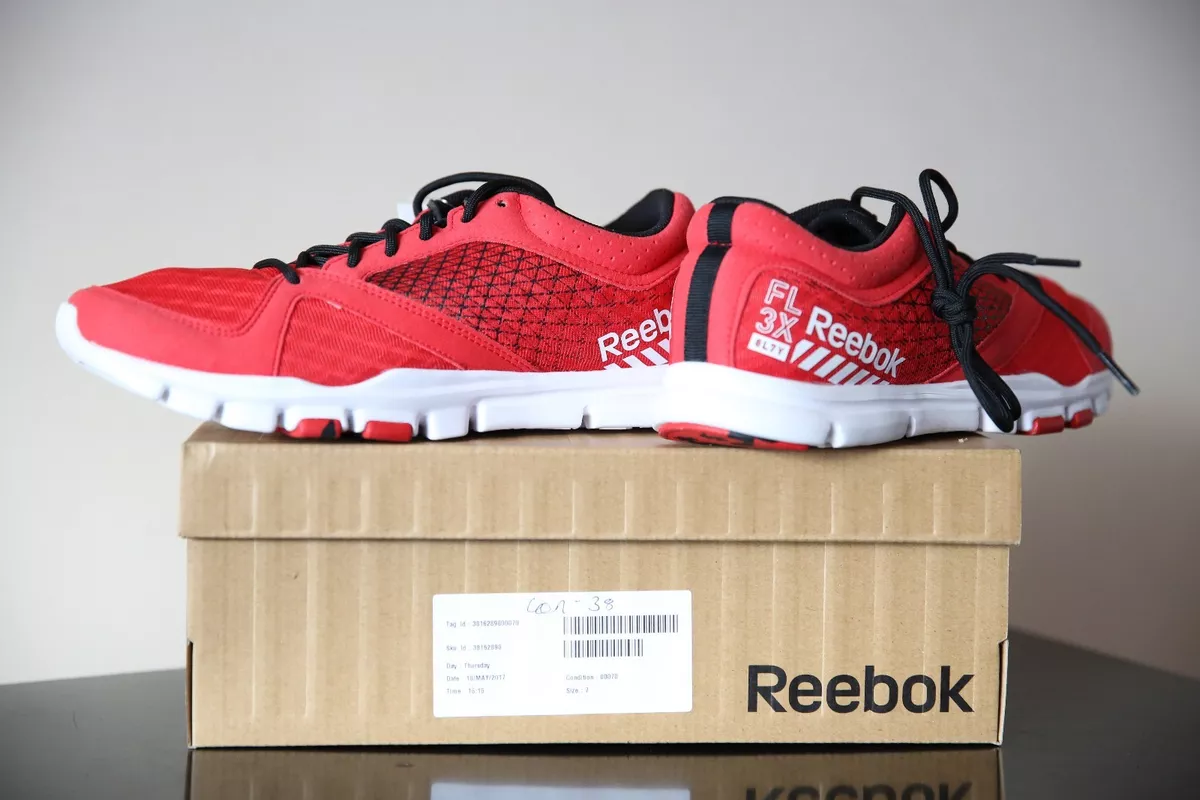 Reebok Yourflex Men Red Running Shoes Size UK 7 EU 40.5