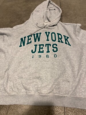 NFL Hoodie New York Jets Pullover Grey Sweatshirt unisex SMALL by H&M  UK