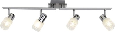 Brilliant Lea LED Spotrohr 4flg eisen/chrom/weiß (SALE OVP geöffnet-Artikel Neu)
