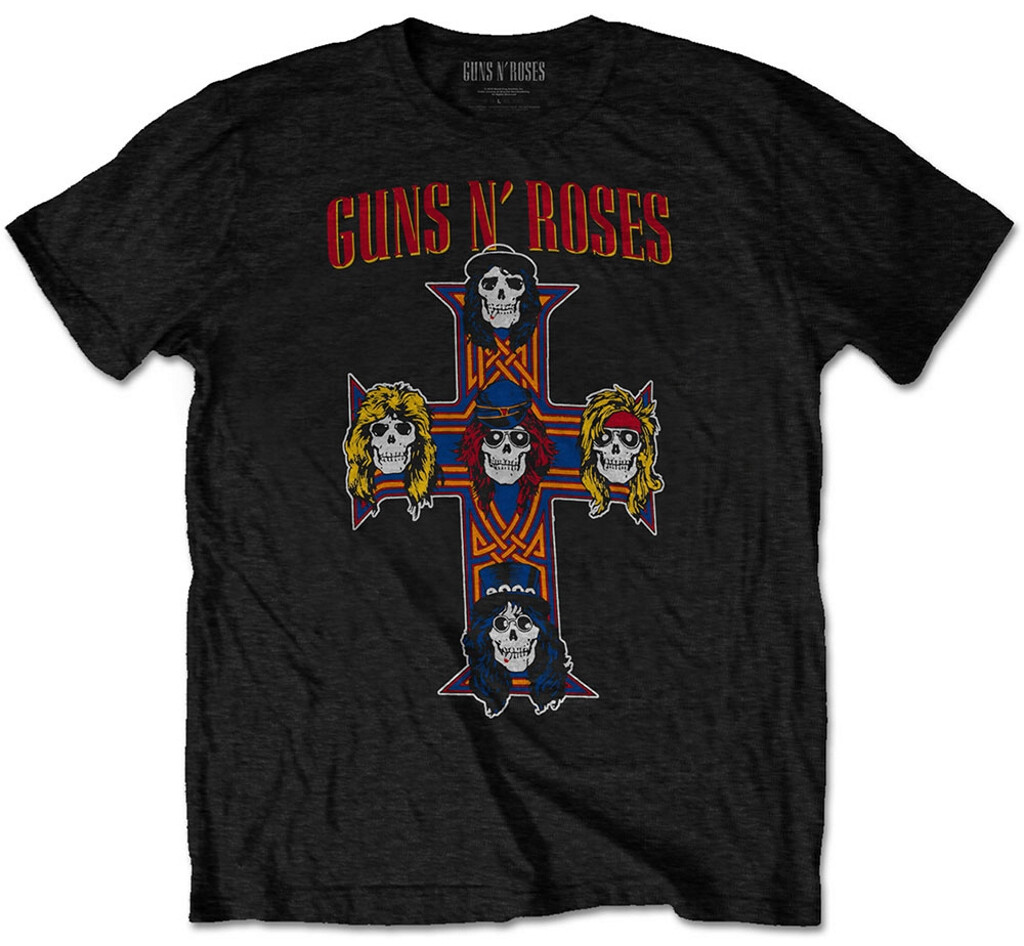 【ヴィンテージ】GUNS N ROSES エルサルバドル製 バンド Tシャツ Guns N Roses Vintage Cross Black T-Shirt NEW OFFICIAL | eBay