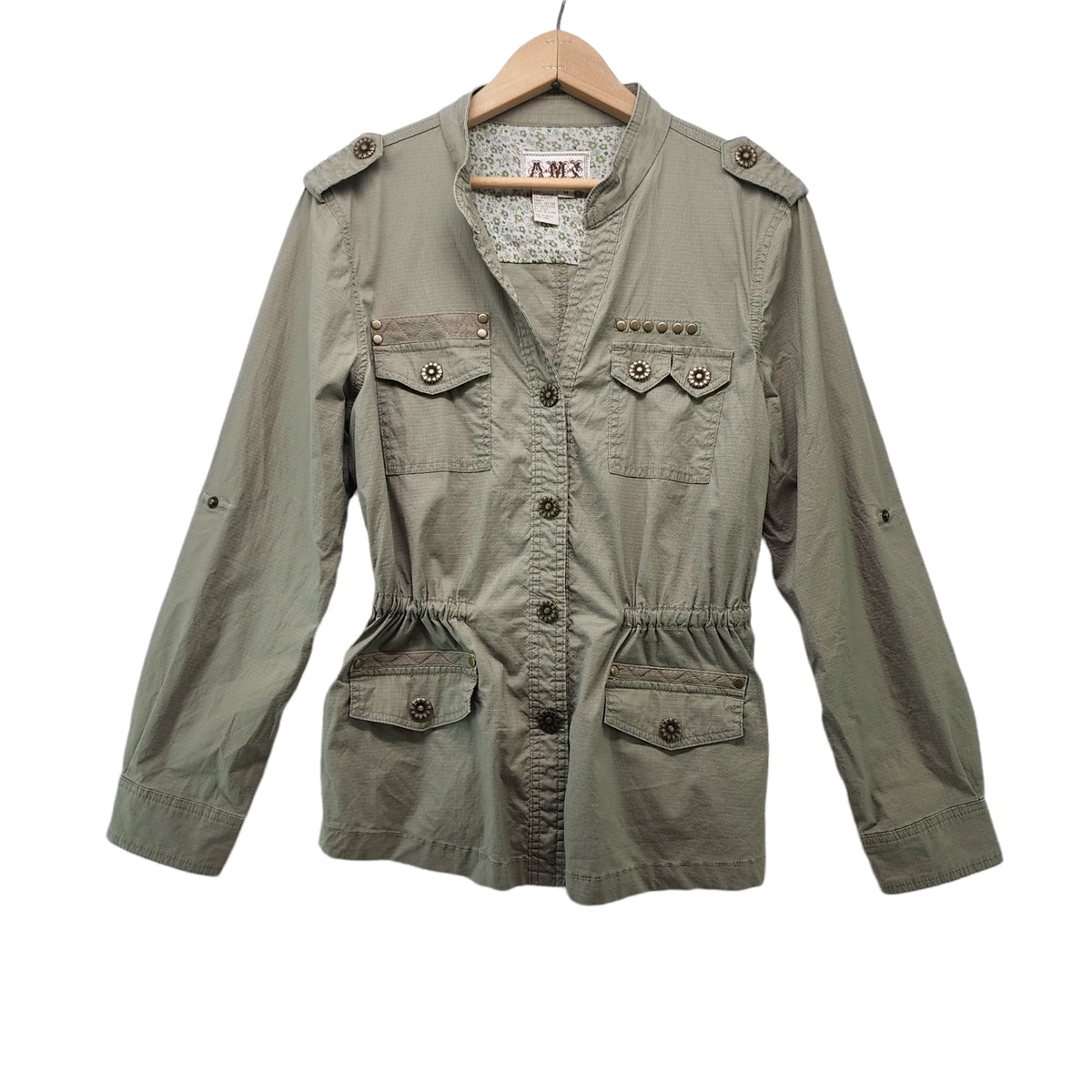 Drawstring utility jacket sale