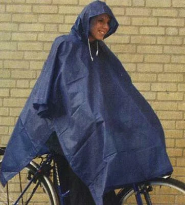 Regencape mit Kapuze Regenponcho Regenjacke Regenschutz Regen Schutz Fahrrad