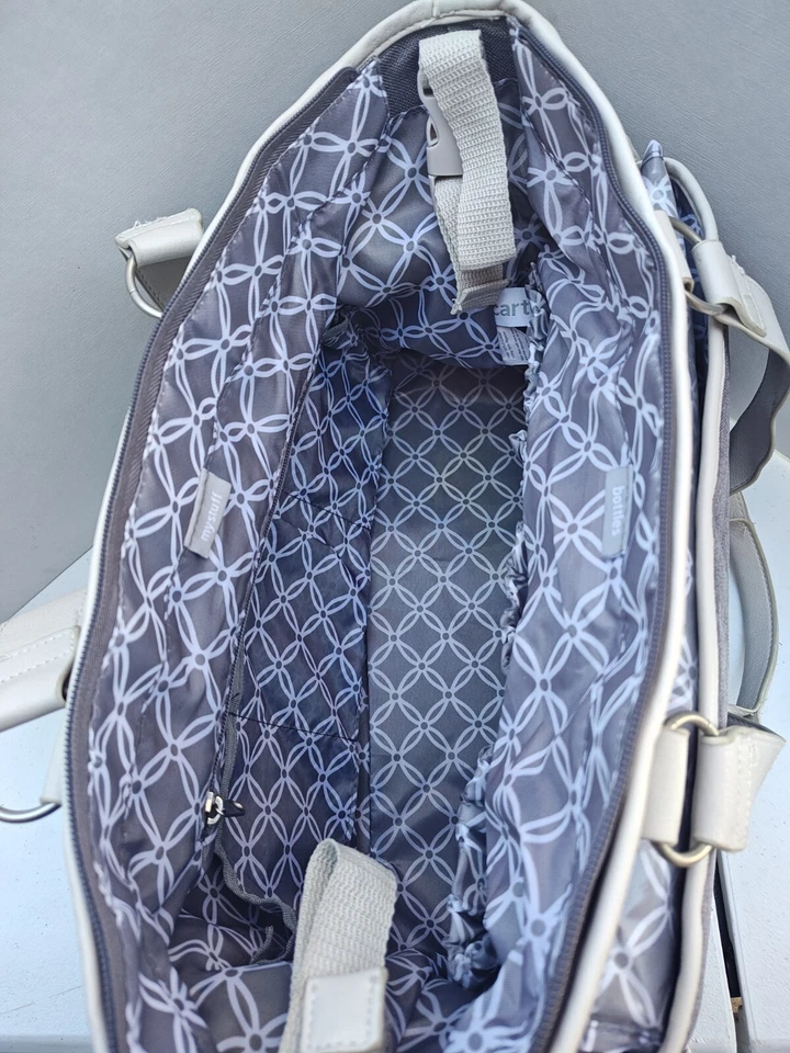 Large Diaper Bag/Fashion Tote CARTER'S Heather Gray/Beige - Image 3 of 4