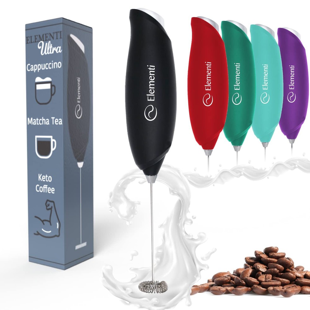 Milk Frother Wand - Hand Frother for Coffee - Drink Frother - Coffee Mixer Wa...
