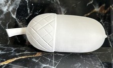 WHITE Painted WOODEN ACORN Ornament Autumn Country Home Decor Craft 🌲Christmas