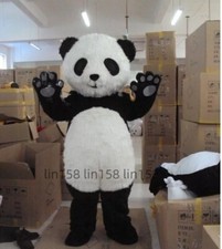 Mascot Panda Cartoon Costume Role Playing Halloween Adult Set New