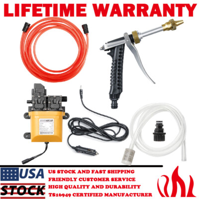 12V Portable Intelligent Electric High Pressure Power Washer Dual Pump 200PSI