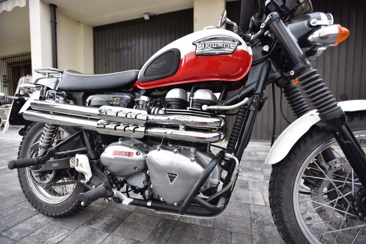 MassMoto Exhaust Full System 2in2 McQueen Polished Triumph