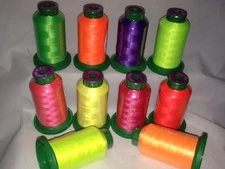 Neon Kit -10 pack of Isacord Embroidery Thread -New in wrappers