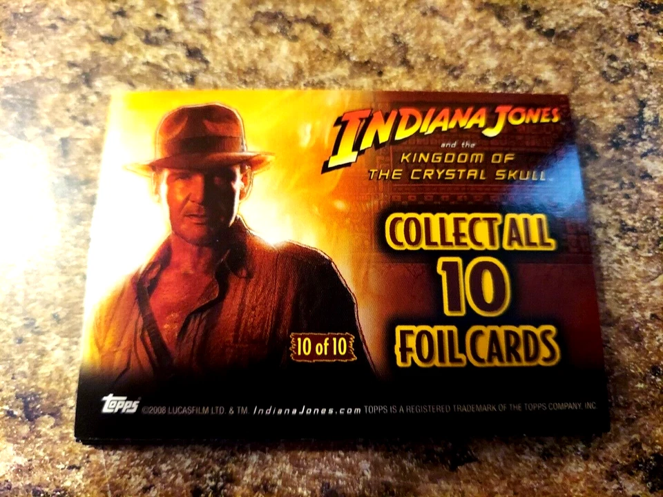 INDIANA JONES AND THE KINGDOM OF THE CRYSTAL SKULL COMPLETE SET + CHASE + PROMO - Image 3 of 4