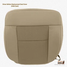 2004 2005 2006 Ford F150 XLT Driver Side Bottom Replacement Tan Cloth Seat Cover