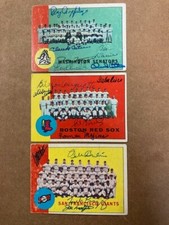 Boston Red Sox Signed 1963 Topps Team Card(5sig)Galen Cisco,Wilbur Wood,etc