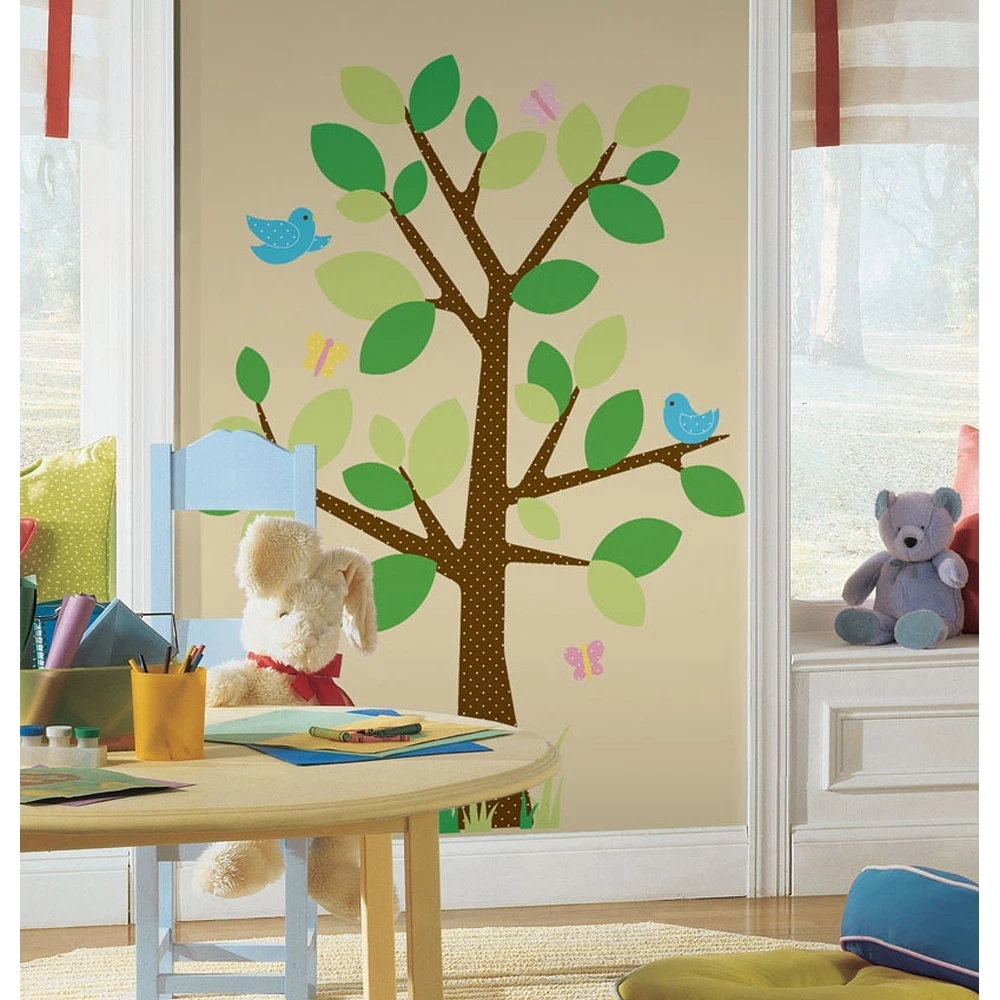 Big tree wall stickers for hot sale nursery rooms