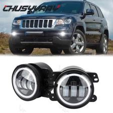 2Pcs LED Fog Lights Fit Jeep Grand Cherokee 2011~2013 Front Bumper Lamp