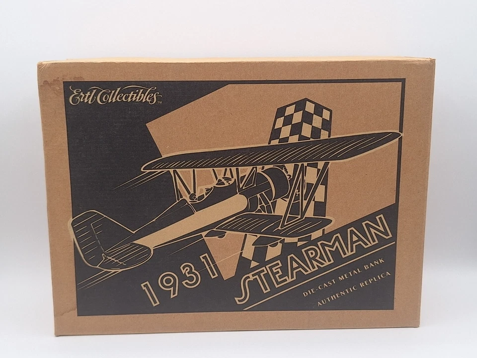 Ertl 1931 Stearman Diecast 4D Biplano coinbank Serie II Huerto Suministro Hardware Foto 2 de 4