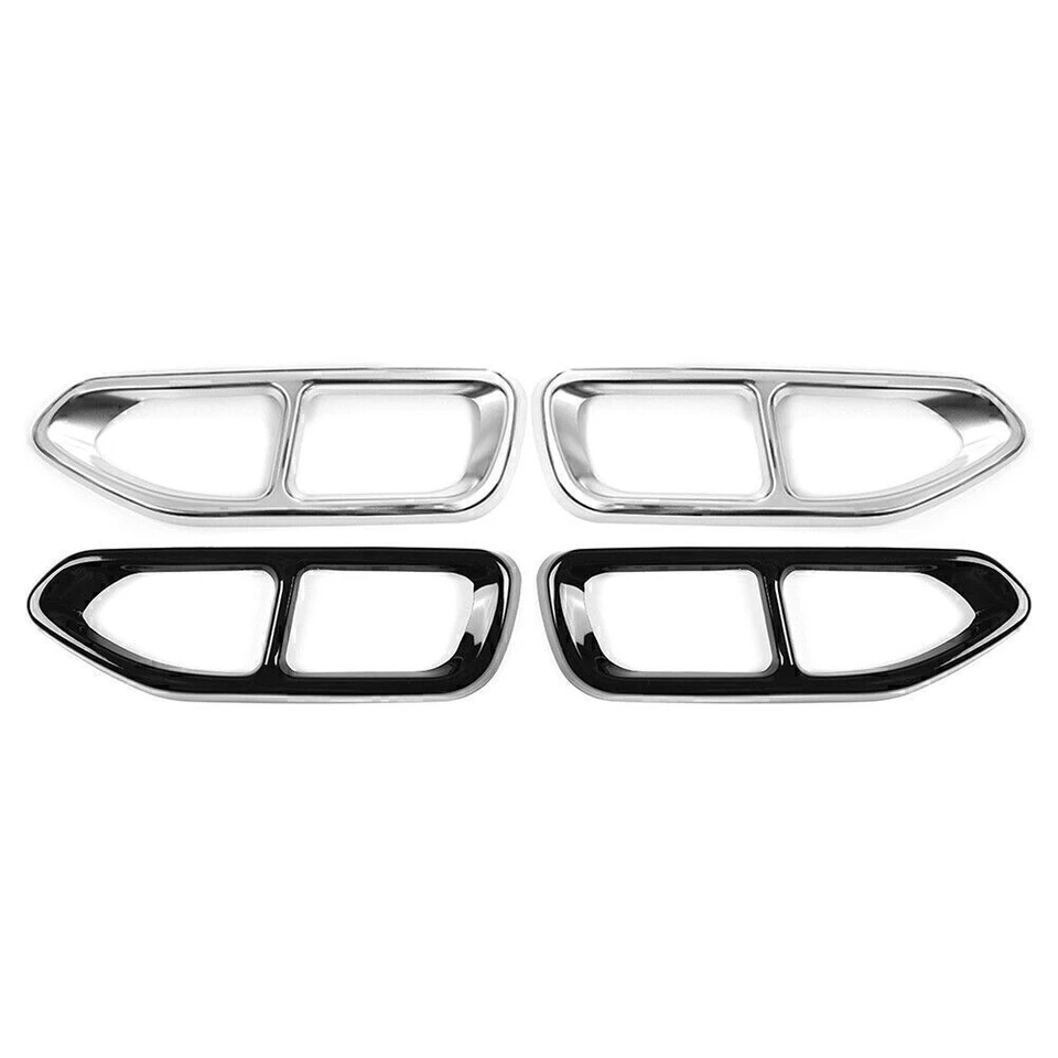 2x Tail Muffler Exhaust Pipe Output Cover Trim Fits BMW 7 Series G11 G12 2016-18 - image 3 of 4