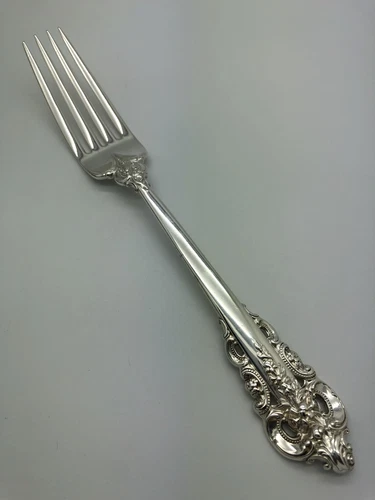 Wallace Grande Baroque Sterling Silver Fork 7.5"
