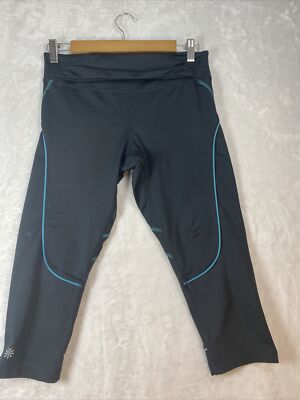 Athleta Quick Step Capri Pants Cropped Black 819214 Women's Small