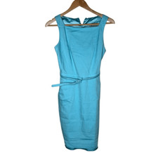 Ava & Aiden Blue Sleeveless Sheath Bodycon Dr...