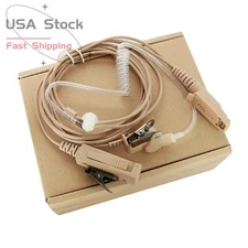 Beige Earpiece Handset Mic For GP344 EX500 EX600 EX600XLS GL2000 Portable Radio