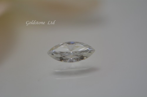 Marquise Shape Forever One Moissanite Created by Charles & Colvard (4x2-10x5mm) - Picture 3 of 5