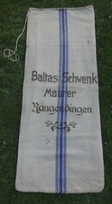 Alter Sack Leinensack beschriftet bemalt Mehlsack Getreidesack Bauer Leinen