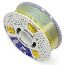 YELLOW&BLUE 2colors Rapid PLA+ Silk 3D Printer Material Filament 1.75mm 1.1kg