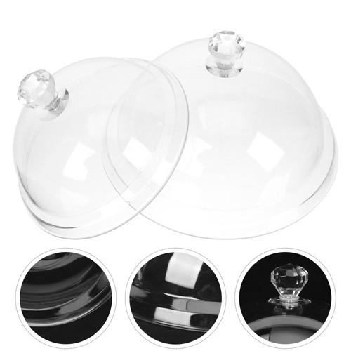 2 Pcs Dust Cover Food Covers for outside Round Protector Dome Domes