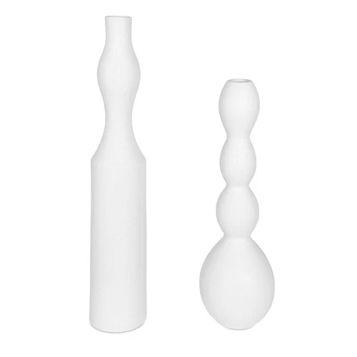 Uttermost 18219 Forma 30" Tall Earthenware Vases - Set of 2 - White - Picture 1 of 3