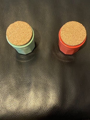 Lot Of 4 Vintage Martha Stewart for Macy's Ceramic Crock with Cork Lid Set - Bild 3 von 17
