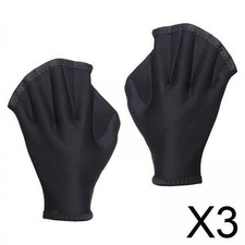 3x Aquatic Fit Schwimmhandschuhe, Gewebte Schwimmhandschuhe Verdicken Gut