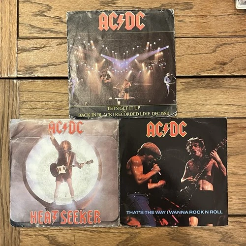 AC/DC Vinyl Record Job Lot Collection Singles 7"