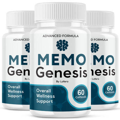 #ad 3 Pack Memo Genesis Nootropic All Natural Formula Brain Supplement 180 ct $32.95
