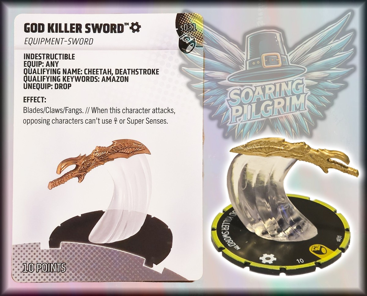 DC Heroclix GOD KILLER SWORD - s031 - EQUIPMENT Lantern Legacy Set