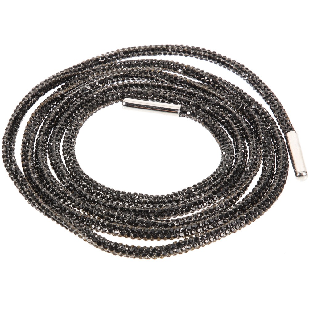 APL Laccio per scarpe uomo cristallo strass glitter bordo in corda per abbigliamento lacci