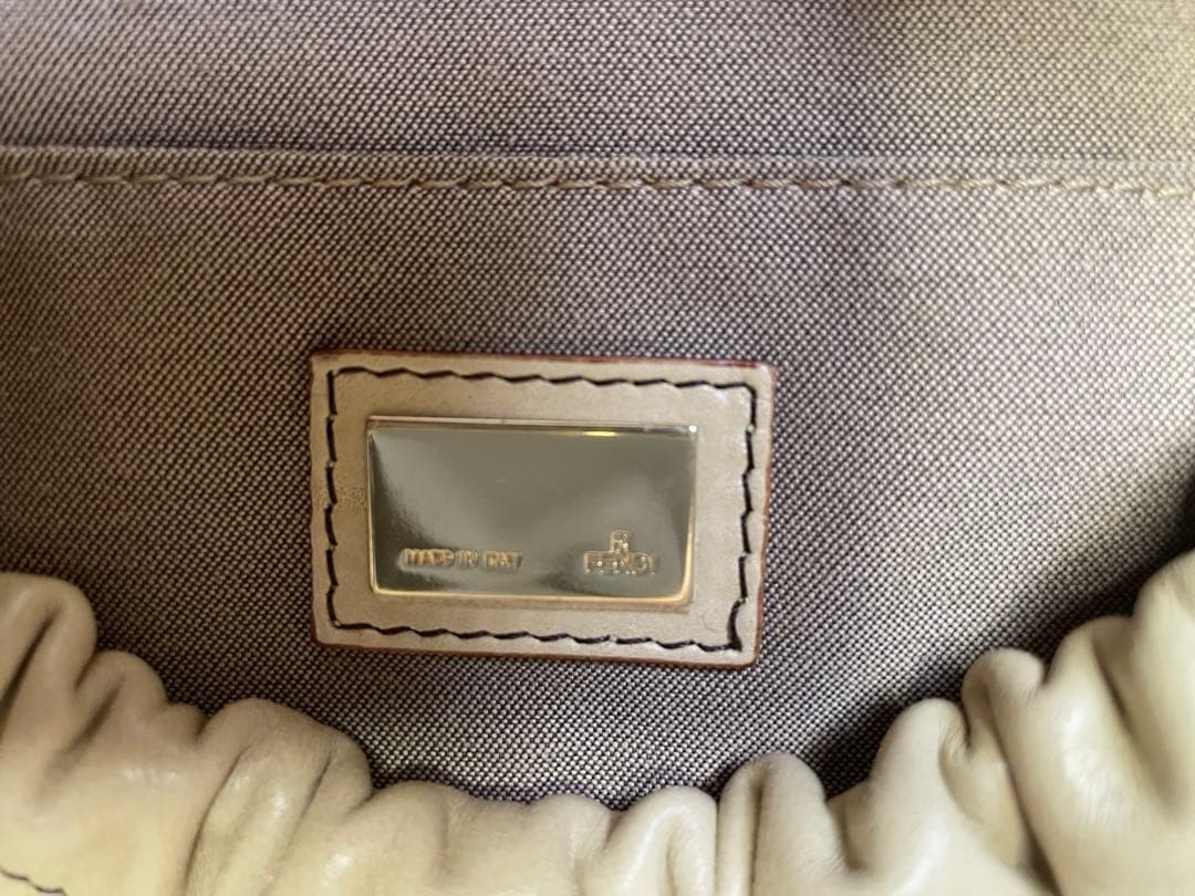 FENDI Beige Handbag embossing Women From Japan thumbnail 20