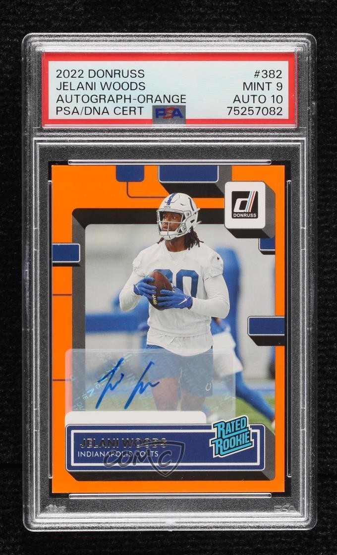 Jelani Woods Panini Donruss #382 Autograph-Orange