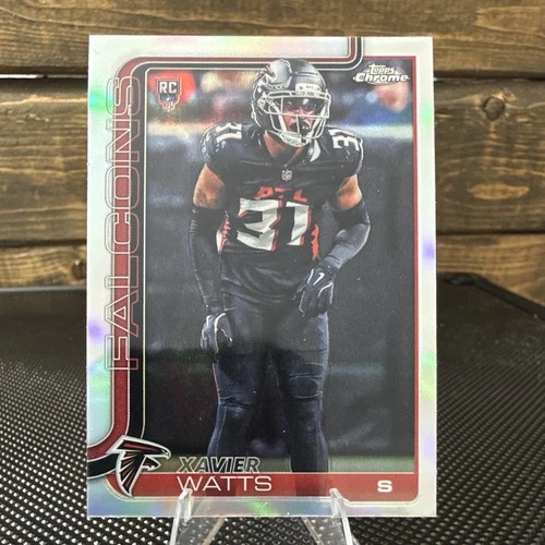 Topps Chrome 2025 Xavier Watts Rookie #393 Atlanta Falcons Football Card