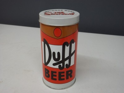Vintage Wesco Simpsons Analog Uhr Duff Bierdose RAR