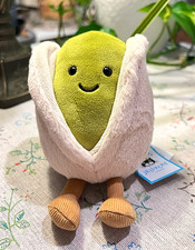 Jellycat Amuseables Horatio Pistachio Bag Charm   Cute Plush Keychain Toy NWT